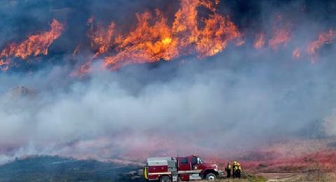 New wildfire reported in Los Angeles County on April 13