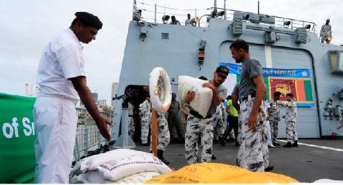 Pakistan Navy's ship reaches Sri Lanka to deliver relief goods, assist in rescue work