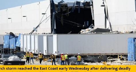 Millions in path of deadly storm bringing fierce winds, blizzard conditions and tornado warnings