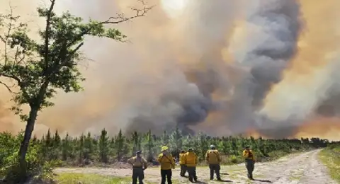 Wildfire season is off to a historic start and it could get worse in USA