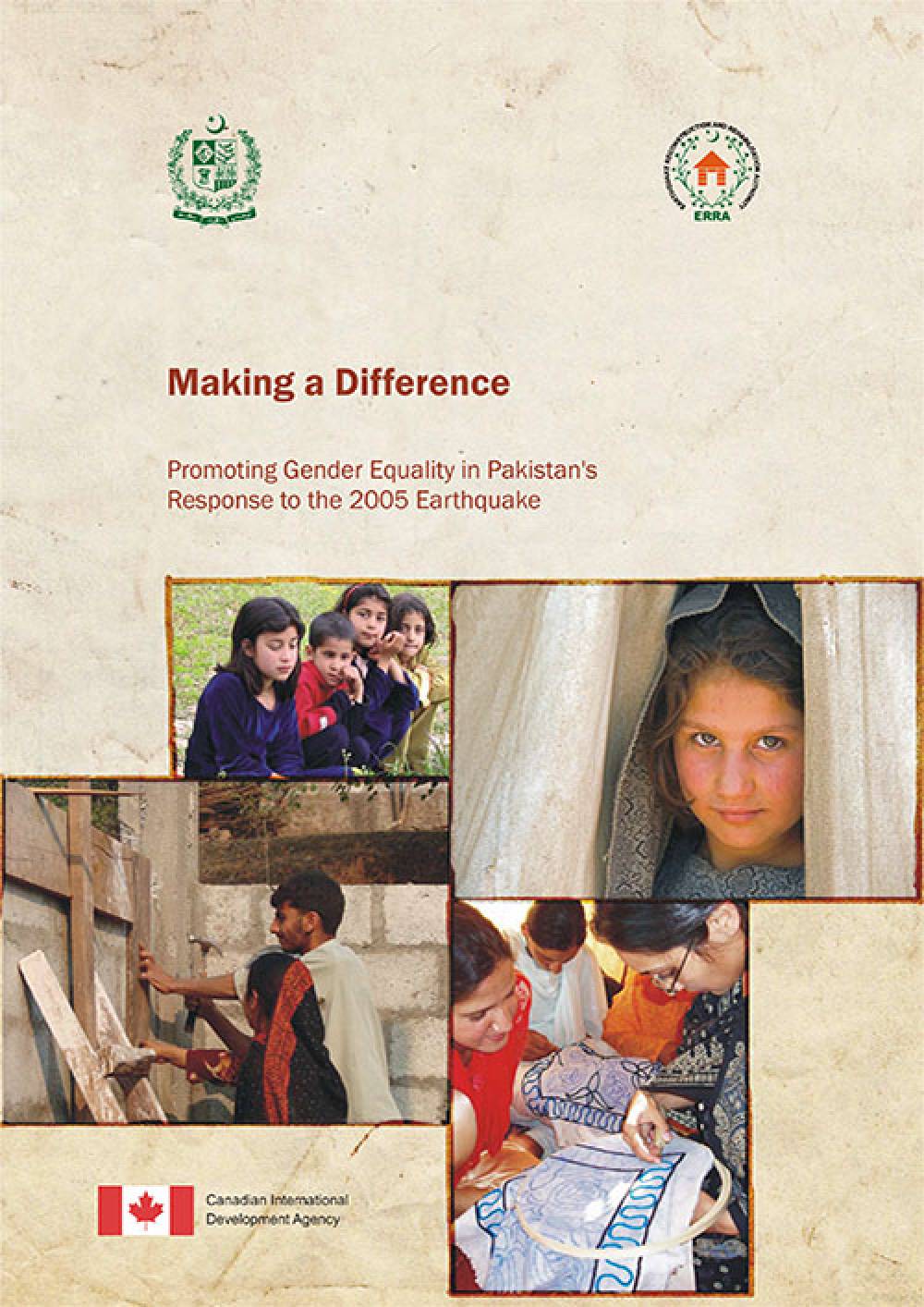 Making a Difference Promoting Gender Equality in Pakistan's Response to the 2005 Earthquake