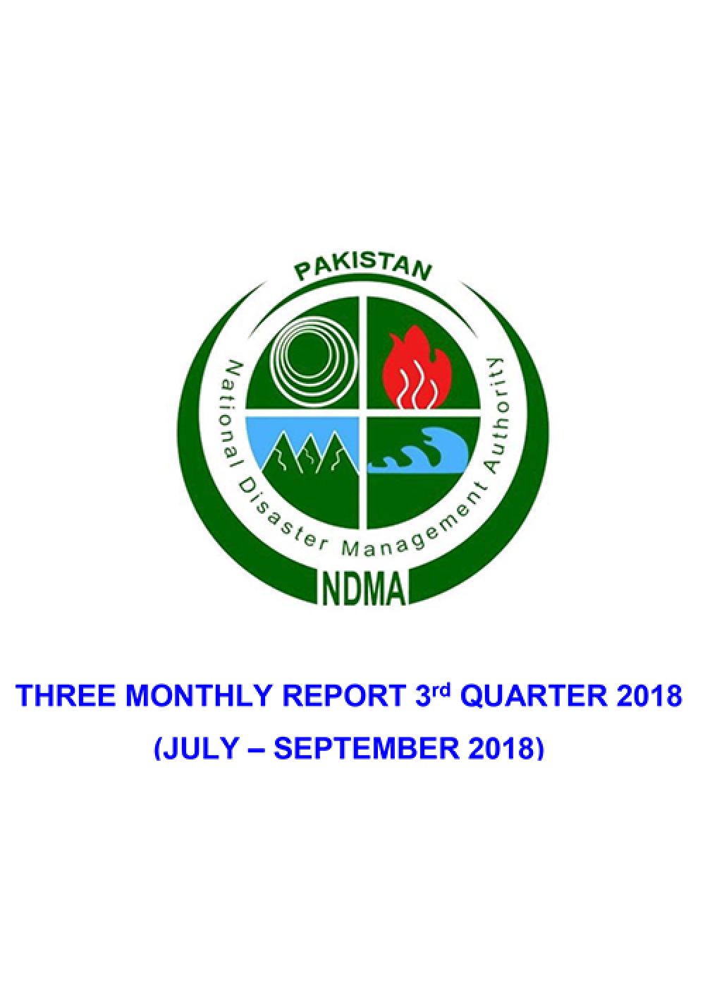FInal NDMA's 3rd Quarter Report (July - Sept 2018)