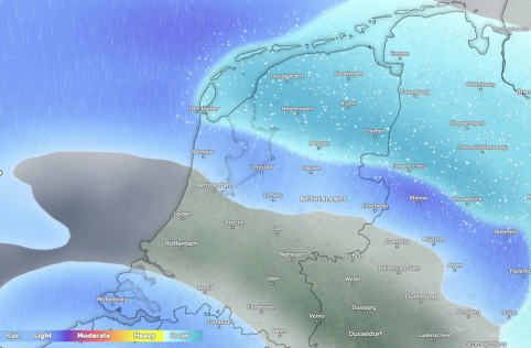 Snowfall alert in Netherlands