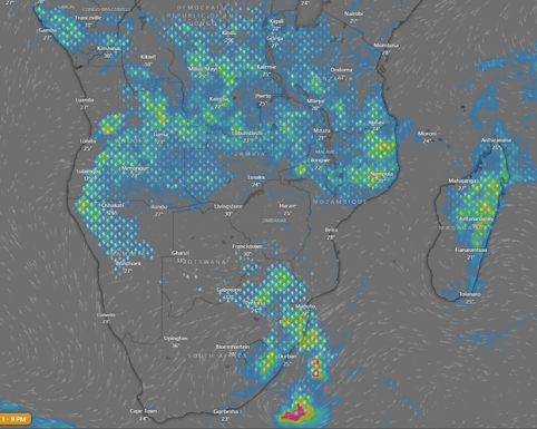 Heavy Rainfall & Severe Thunderstorm–South Africa (Central & Eastern Regions)