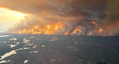 More than 17,000 people in Canada’s western Manitoba province were being evacuated on Wednesday as the region experienced its worst start to the wildfire season in years.