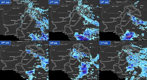 Weather Advisory 26th to 31st July, 2025