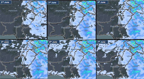 Weather Projections: 2nd to 7th June, 2025