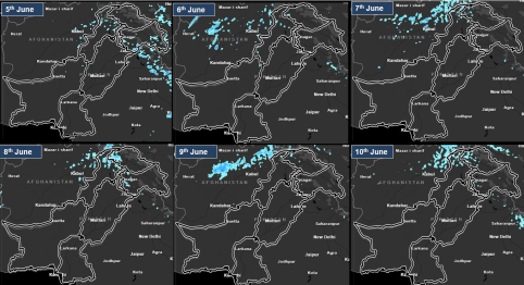 Weather Projections: 5th to 10th June, 2025