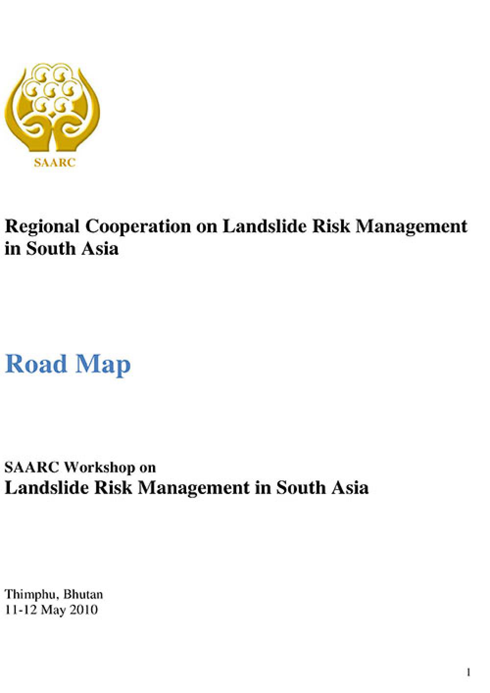 Regional Cooperation on Landslide Risk Management