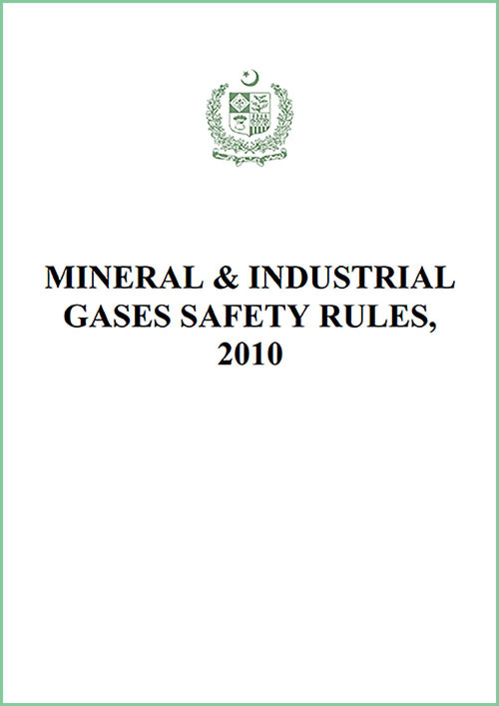 The Mineral & Industrial Gases Safety Rules