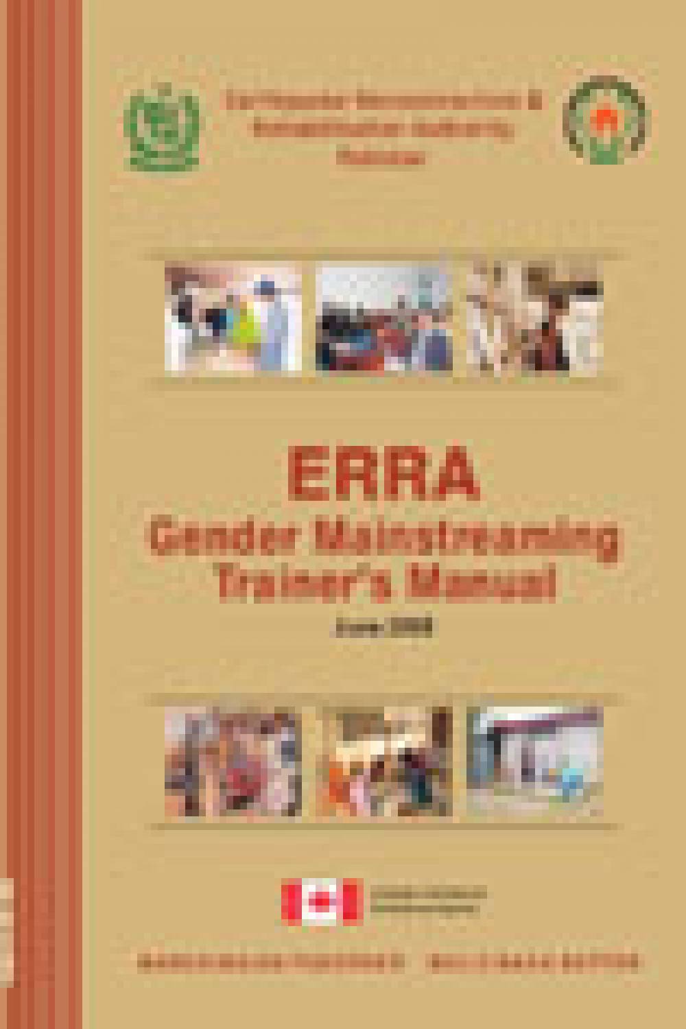 Gender Mainstreaming Trainer's Manual ERRA