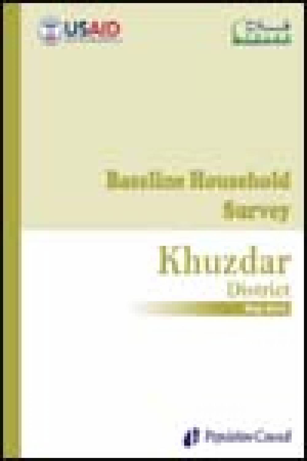 Baseline Household Survey Khuzdar 2010