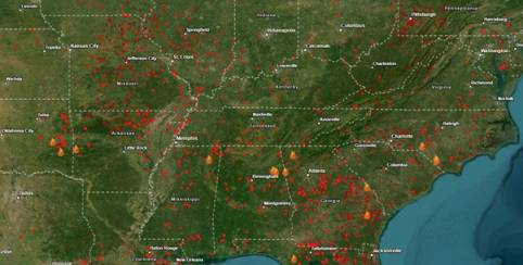 Fire Eastern USA