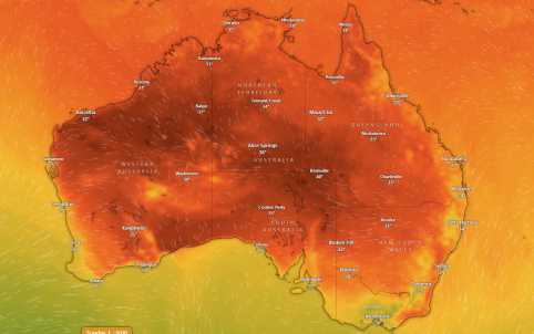 Australia High Temperatures Forecast