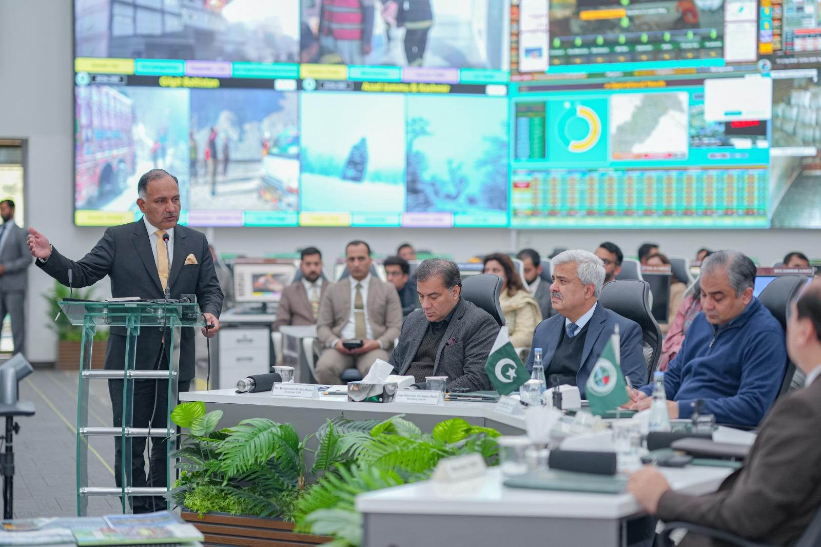 24-12-2025, Minister for Interior Syed Mohsin Raza Naqvi Visits NEOC at NDMA Headquarters