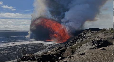 Hawaii's Kilauea volcano erupts with 1,000-foot lava fountain, destroys webcam