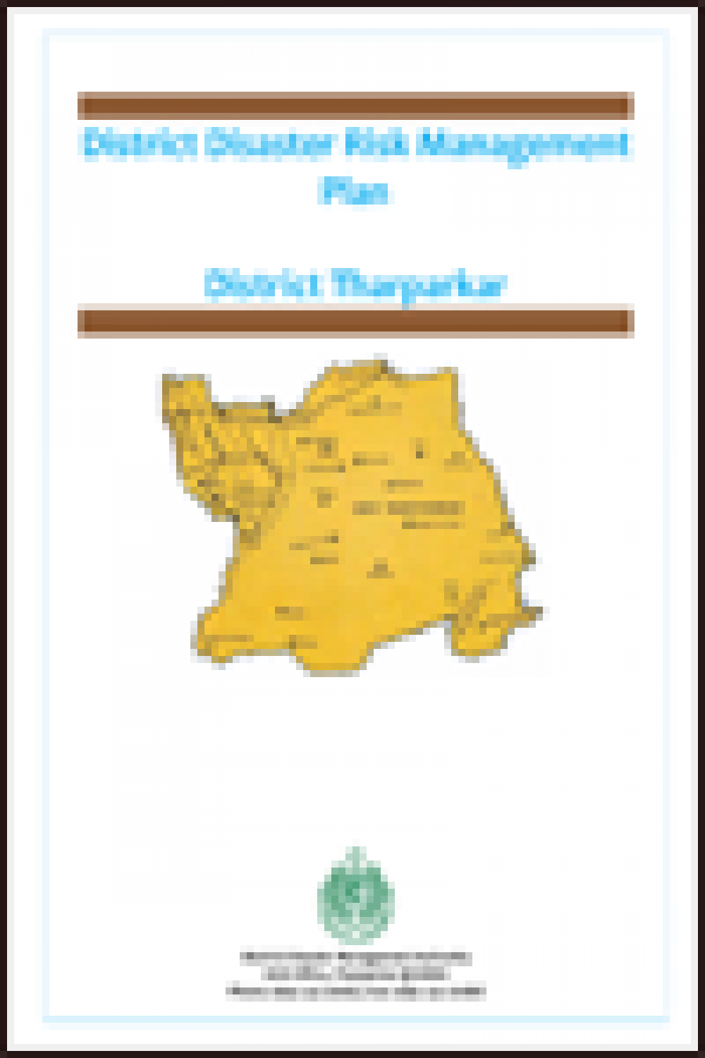 Tharparkar DRM Plan