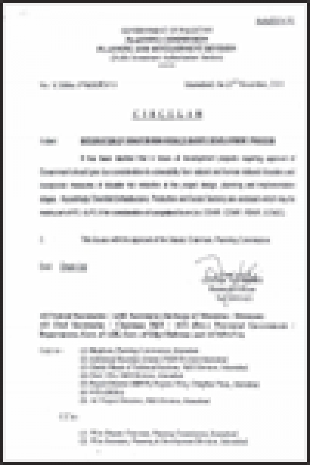 Planning Commission Circular 2010