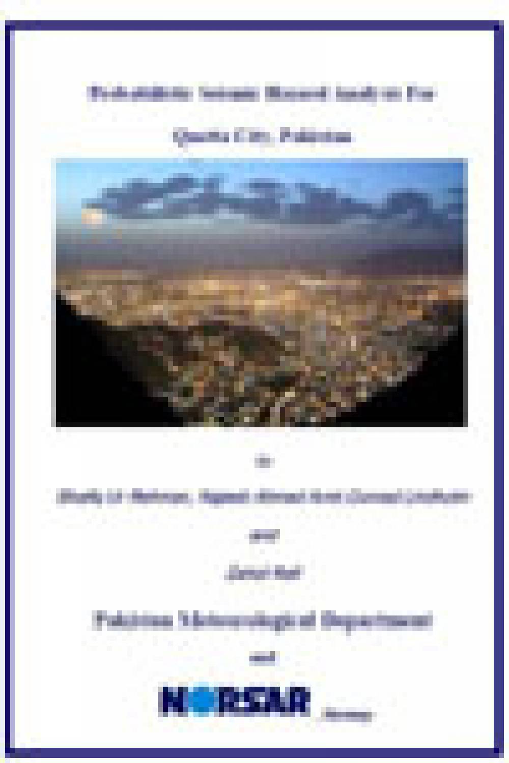 Seismic Hazard Analysis Probabilistic Quetta City