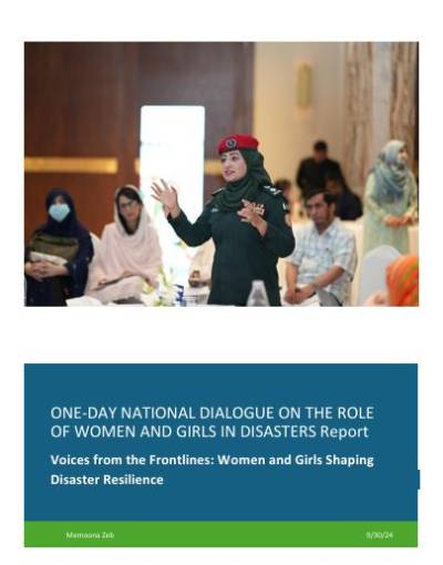 National Dialogue on the Role of Women & Girls in Disasters