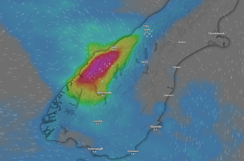 Heavy Rainfall in New Zealand