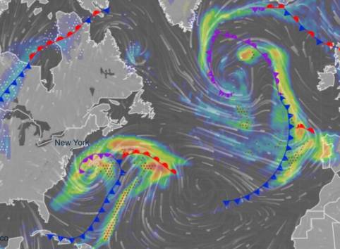 Bomb Cyclone Impacting Eastern US Coast
