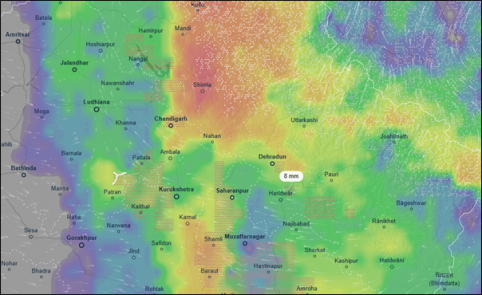 Massive Rainfall in North India