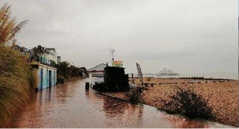 Heavy rain sparks flood alerts in South East, England