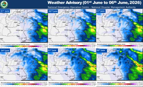 Weather Advisory 01 to 06 June 2026