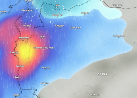 Heavy Rainfall and flooding in Syria  and Southern part of Turkey