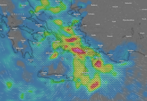Heavy Rainfall in Greece