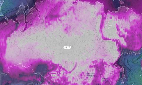 Severe Arctic Outbreak Forecast for Eastern Europe