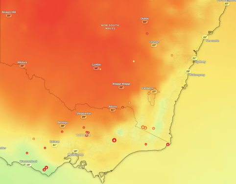 Bushfires and Heatwave – South Eastern Australia
