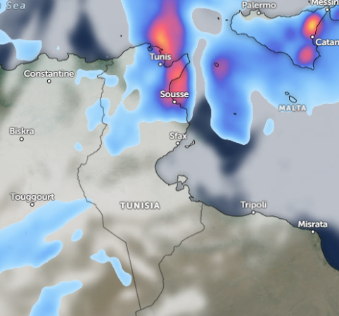 Heavy Rainfall and Flooding in Tunisia
